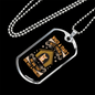Man's Best Friend Brown Necklace Stainless Steel or 18k Gold Dog Tag 24" Chain-Express Your Love Gifts