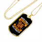 Man's Best Friend Dog Necklace Stainless Steel or 18k Gold Dog Tag 24" Chain-Express Your Love Gifts