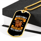Man's Best Friend Dog Necklace Stainless Steel or 18k Gold Dog Tag 24" Chain-Express Your Love Gifts