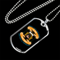 Man's Best Friend is Dog Necklace Stainless Steel or 18k Gold Dog Tag 24" Chain-Express Your Love Gifts