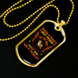 Man's Best Friend Necklace Stainless Steel or 18k Gold Dog Tag 24" Chain-Express Your Love Gifts