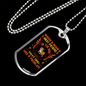 Man's Best Friend Necklace Stainless Steel or 18k Gold Dog Tag 24" Chain-Express Your Love Gifts