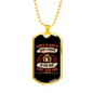Man's Best Friend Pink Necklace Stainless Steel or 18k Gold Dog Tag 24" Chain-Express Your Love Gifts