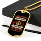Man's Best Friend Pink Necklace Stainless Steel or 18k Gold Dog Tag 24" Chain-Express Your Love Gifts