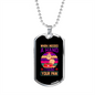Man's Best Friend Purple Necklace Stainless Steel or 18k Gold Dog Tag 24" Chain-Express Your Love Gifts
