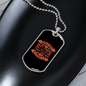 Man's Best Friend Red Necklace Stainless Steel or 18k Gold Dog Tag 24" Chain-Express Your Love Gifts