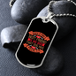 Man's Best Friend Red Necklace Stainless Steel or 18k Gold Dog Tag 24" Chain-Express Your Love Gifts