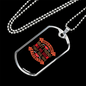 Man's Best Friend Red Necklace Stainless Steel or 18k Gold Dog Tag 24" Chain-Express Your Love Gifts