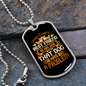 Man's Best Friend White Necklace Stainless Steel or 18k Gold Dog Tag 24" Chain-Express Your Love Gifts