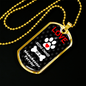 Manchester Terrier Love Is Stainless Steel or 18k Gold Dog Tag 24" Chain-Express Your Love Gifts