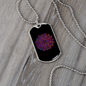Mandala Art Lotus Zodiac Necklace Stainless Steel or 18k Gold Dog Tag 24" Chain-Express Your Love Gifts