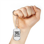Many Things I Love Dad Necklace Stainless Steel or 18k Gold Dog Tag 24" Chain-Express Your Love Gifts