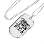 Many Things I Love Dad Necklace Stainless Steel or 18k Gold Dog Tag 24" Chain-Express Your Love Gifts