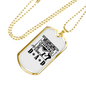 Many Things I Love Dad Necklace Stainless Steel or 18k Gold Dog Tag 24" Chain-Express Your Love Gifts