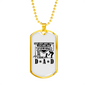 Many Things I Love Dad Necklace Stainless Steel or 18k Gold Dog Tag 24" Chain-Express Your Love Gifts