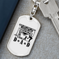 Many Things I Love Fishing Keychain Stainless Steel or 18k Gold Dog Tag Keyring-Express Your Love Gifts