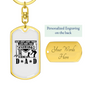 Many Things I Love Fishing Keychain Stainless Steel or 18k Gold Dog Tag Keyring-Express Your Love Gifts