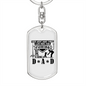 Many Things I Love Fishing Keychain Stainless Steel or 18k Gold Dog Tag Keyring-Express Your Love Gifts