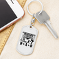 Many Things I Love Fishing Keychain Stainless Steel or 18k Gold Dog Tag Keyring-Express Your Love Gifts