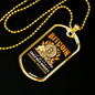 Marginal Population Crypto Necklace Stainless Steel or 18k Gold Dog Tag 24" Chain-Express Your Love Gifts