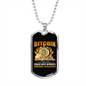 Marginal Population Crypto Necklace Stainless Steel or 18k Gold Dog Tag 24" Chain-Express Your Love Gifts