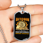 Marginal Population Crypto Necklace Stainless Steel or 18k Gold Dog Tag 24" Chain-Express Your Love Gifts
