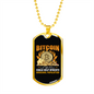 Marginal Population Crypto Necklace Stainless Steel or 18k Gold Dog Tag 24" Chain-Express Your Love Gifts