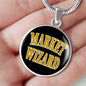 Market Wizard Circle Necklace Stainless Steel or 18k Gold 18-Express Your Love Gifts