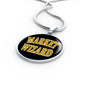 Market Wizard Circle Necklace Stainless Steel or 18k Gold 18-Express Your Love Gifts