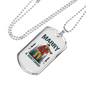 Marry A Huntsman Hunting Necklace Stainless Steel or 18k Gold Dog Tag 24"-Express Your Love Gifts