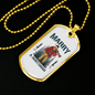 Marry A Huntsman Hunting Necklace Stainless Steel or 18k Gold Dog Tag 24"-Express Your Love Gifts