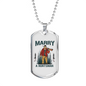 Marry A Huntsman Hunting Necklace Stainless Steel or 18k Gold Dog Tag 24"-Express Your Love Gifts