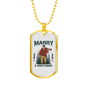 Marry A Huntsman Hunting Necklace Stainless Steel or 18k Gold Dog Tag 24"-Express Your Love Gifts