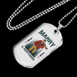 Marry A Huntsman Hunting Necklace Stainless Steel or 18k Gold Dog Tag 24"-Express Your Love Gifts
