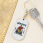 Marry A Huntsman Keychain Stainless Steel or 18k Gold Dog Tag Keyring-Express Your Love Gifts