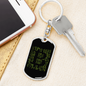 Matrix Bitcoin Crypto Keychain Stainless Steel or 18k Gold Dog Tag Keyring-Express Your Love Gifts