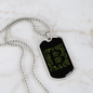 Matrix Bitcoin Crypto Necklace Stainless Steel or 18k Gold Dog Tag 24" Chain-Express Your Love Gifts