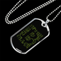Matrix Bitcoin Crypto Necklace Stainless Steel or 18k Gold Dog Tag 24" Chain-Express Your Love Gifts