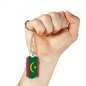 Mauritania Flag Necklace Stainless Steel or 18k Gold Dog Tag 24" Chain-Express Your Love Gifts