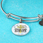 May The Joy And Peace Circle Pendant Bangle Stainless Steel or 18k Gold 18-22"-Express Your Love Gifts