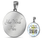 May The Joy Circle Necklace Stainless Steel or 18k Gold 18-22"-Express Your Love Gifts