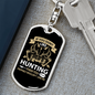 Me & Hunting You Don'T Like Keychain Stainless Steel or 18k Gold Dog Tag Keyring-Express Your Love Gifts