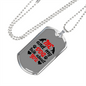 Me and My Dog Necklace Stainless Steel or 18k Gold Dog Tag 24" Chain-Express Your Love Gifts
