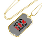 Me and My Dog Necklace Stainless Steel or 18k Gold Dog Tag 24" Chain-Express Your Love Gifts