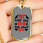 Me and My Dog Necklace Stainless Steel or 18k Gold Dog Tag 24" Chain-Express Your Love Gifts