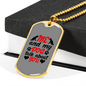 Me and My Dog Necklace Stainless Steel or 18k Gold Dog Tag 24" Chain-Express Your Love Gifts