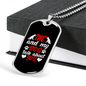 Me and My Dog White Necklace Stainless Steel or 18k Gold Dog Tag 24" Chain-Express Your Love Gifts