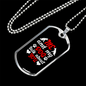 Me and My Dog White Necklace Stainless Steel or 18k Gold Dog Tag 24" Chain-Express Your Love Gifts