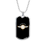 Measure Twice Cut Once Woodworker Dog Tag Stainless Steel or 18k Gold W 24"-Express Your Love Gifts