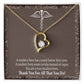 Medical Hero Appreciation Healthcare Medical Worker Nurse Appreciation Gift Forever Necklace w Message Card-Express Your Love Gifts